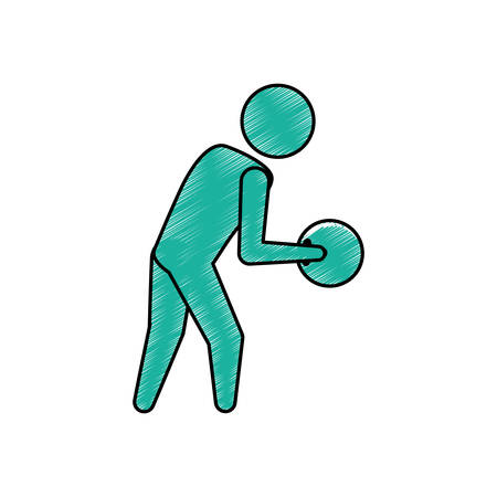 Bowling sport game icon vector illustration graphic designのイラスト素材