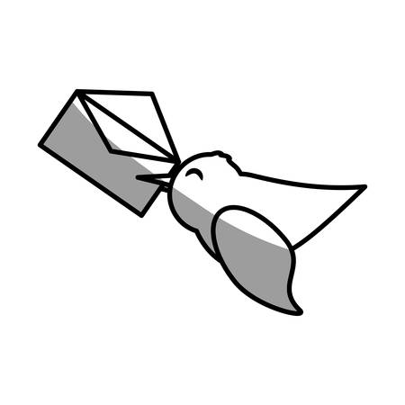 Dove message mail symbol image vector illustration eps 10のイラスト素材