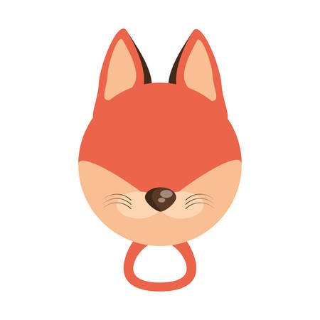 head cute fox animal image vector illustration eps 10のイラスト素材