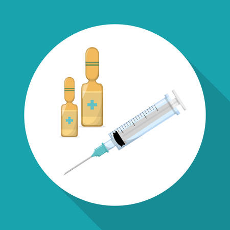 Medical care  concept with icon design, vector illustration 10 eps graphic.のイラスト素材