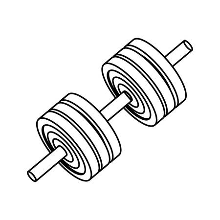 Gym and fitness equipment icon vector illustration graphic designのイラスト素材
