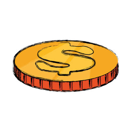 Coins pilled up icon vector illustration graphic designのイラスト素材