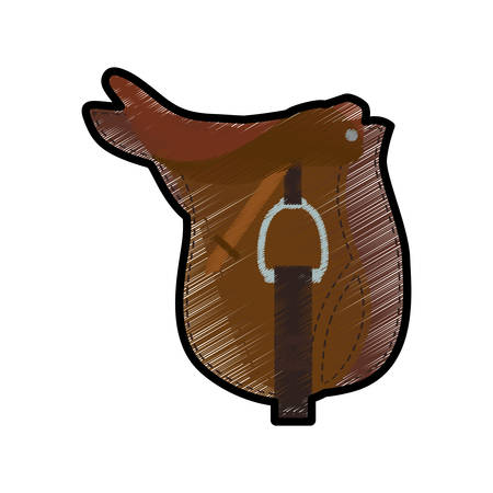 Horse riding equipment accesory icon vector illustration graphic designのイラスト素材