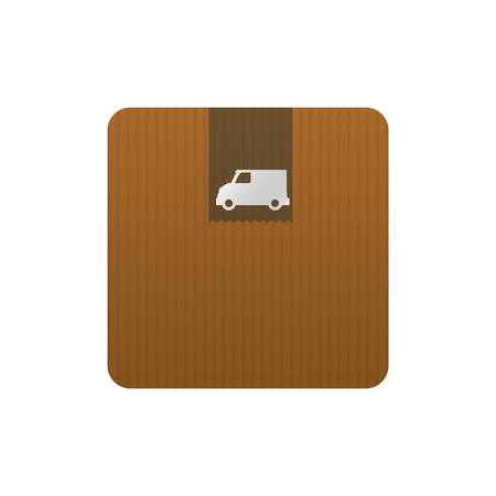 Delivery cardboard box icon vector illustration graphic designのイラスト素材