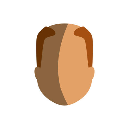 Elder man faceless icon vector illustration graphic designのイラスト素材