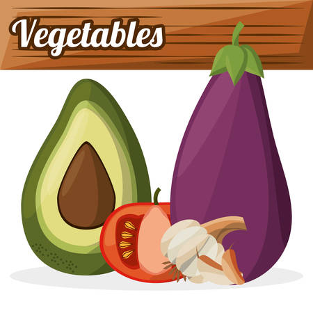 vegetables ingredients cooking imageのイラスト素材