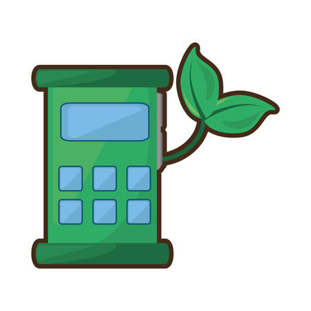 ecology fuel isolated icon vector illustration designのイラスト素材