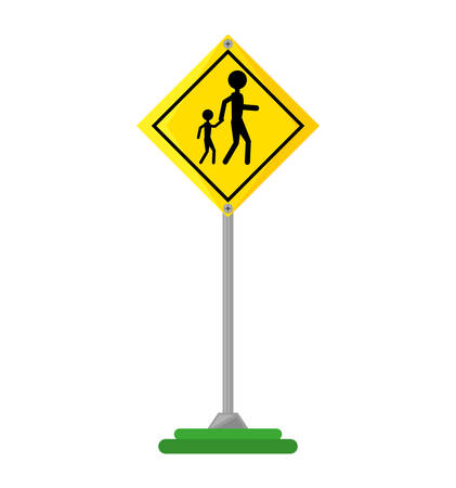 Pedestrians on the road vector illustration designのイラスト素材