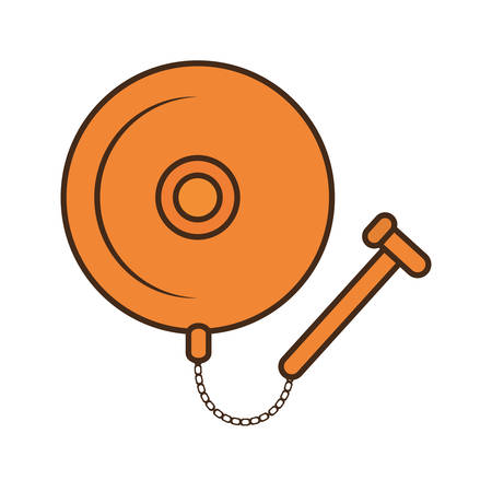boxing bell isolated icon vector illustration designのイラスト素材