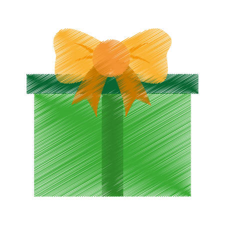 gift box present isolated icon vector illustration designのイラスト素材