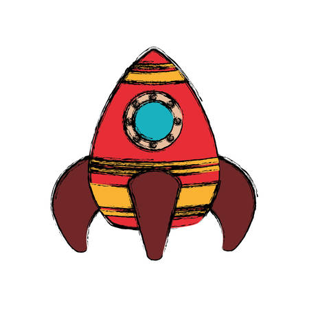 Spaceship start up symbol icon vector illustration graphic designのイラスト素材
