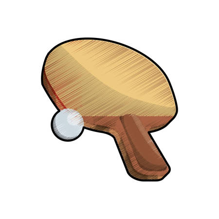 Ping pong racket icon vector illustration graphic designのイラスト素材