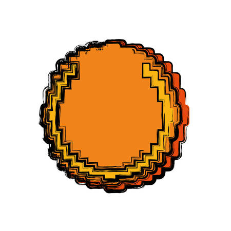 Coin Pixelated videogame icon vector illustration graphic designのイラスト素材