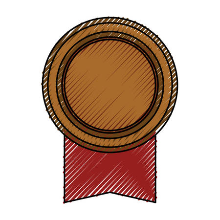 Award ribbon blank icon vector illustration graphic designのイラスト素材