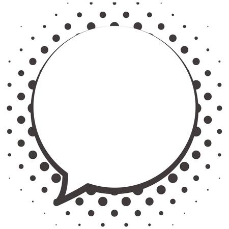 speech bubble icon over white background. vector illustrationのイラスト素材