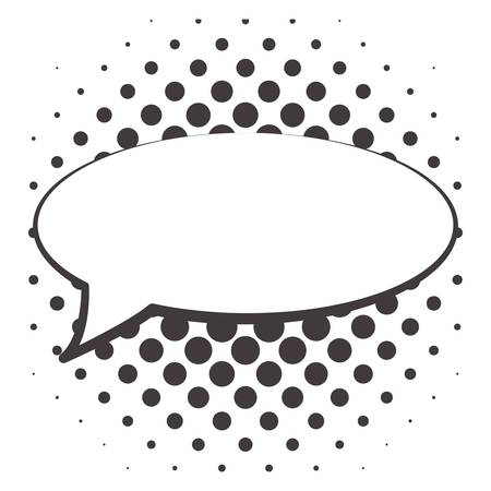 speech bubble icon over white background. vector illustrationのイラスト素材