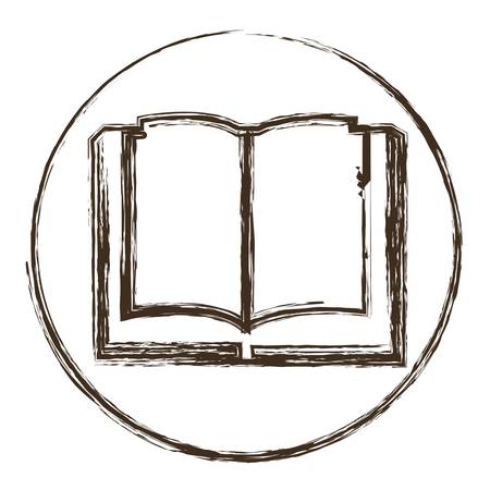 book icon over white background. vector illustrationのイラスト素材