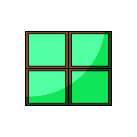 window icon over white background. colorful design. vector illustrationのイラスト素材