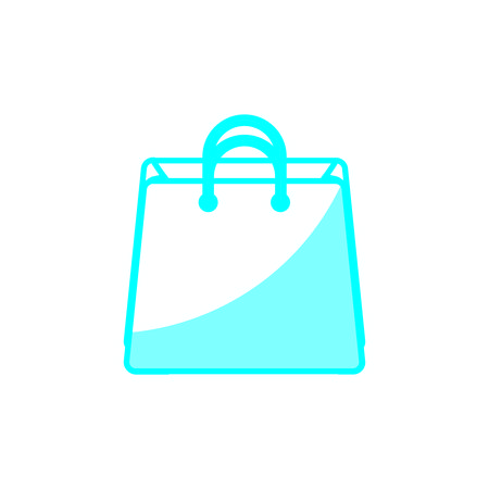 shopping bag icon over white background. vector illustrationのイラスト素材