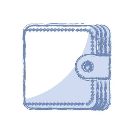 wallet accessory icon over white background. vector illustrationのイラスト素材