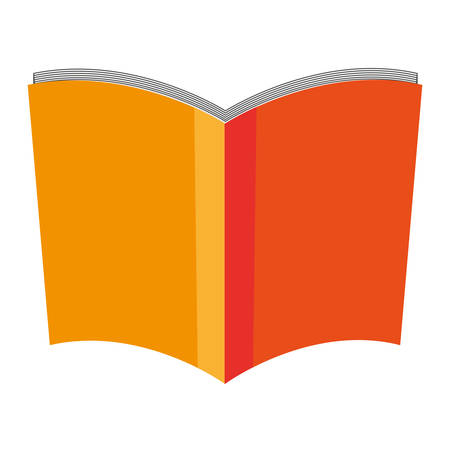book icon over white background. colorful design. vector illustrationのイラスト素材