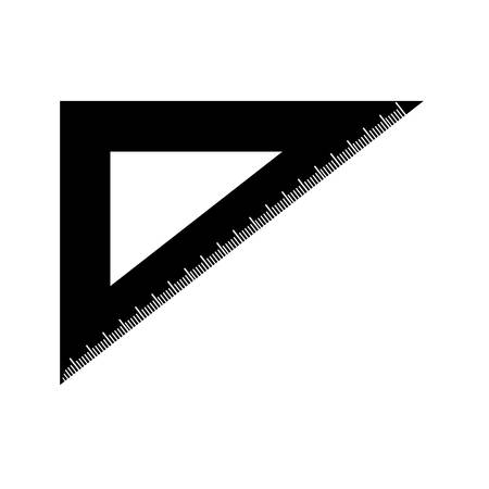 ruler icon over white background. back to the school concept. vector illustrationのイラスト素材