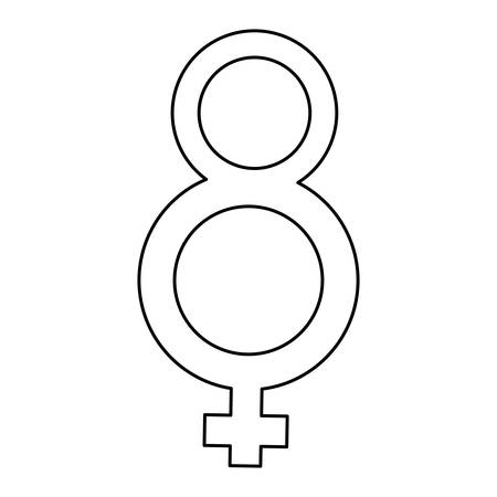 Female gender symbol icon vector illustration graphic designのイラスト素材