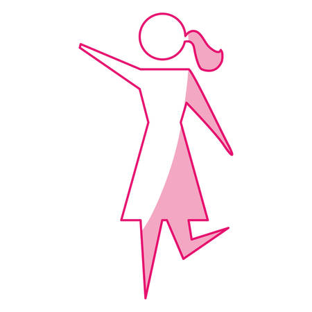 Women pictogram symbol icon vector illustration graphic designのイラスト素材