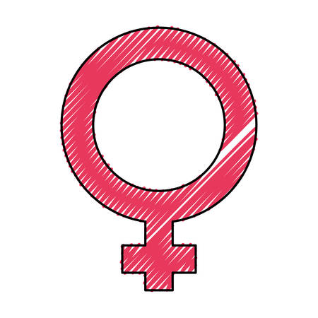 Female gender symbol icon vector illustration graphic design.のイラスト素材