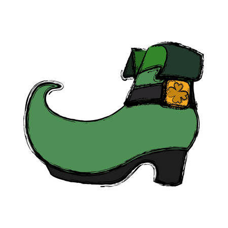 Irish elf boot icon vector illustration graphic designのイラスト素材