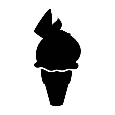 Delicious ice cream icon vector illustration graphic designのイラスト素材