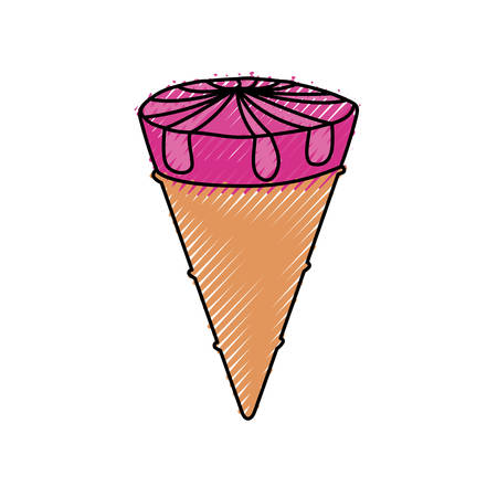 Delicious ice cream icon vector illustration graphic designのイラスト素材
