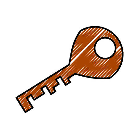 Door key isolated icon vector illustration graphic designのイラスト素材