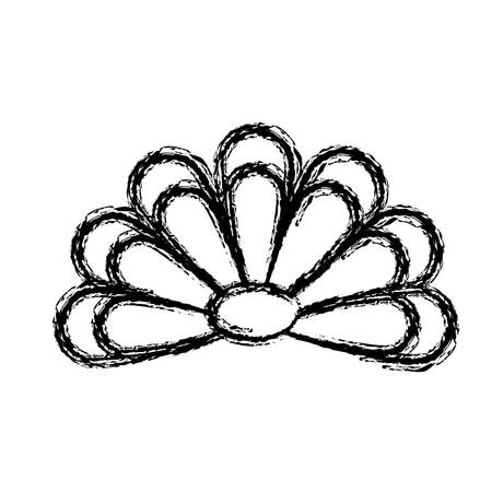 flower icon over white background. vector illustrationのイラスト素材