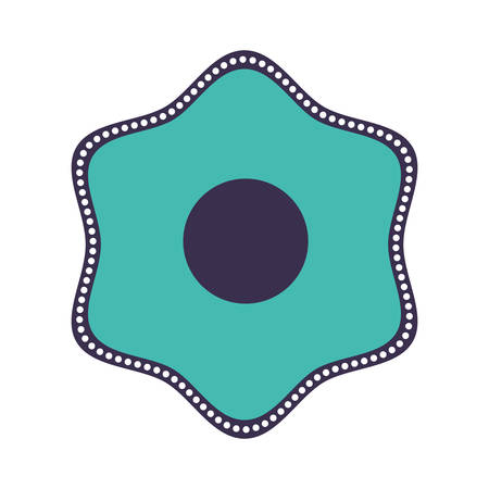 Flat blue flower vector icon vector illustration designのイラスト素材