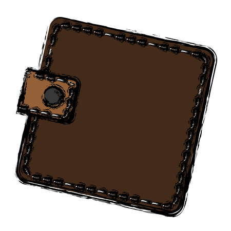 wallet icon over white background. vector illustrationのイラスト素材