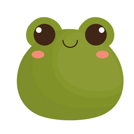frog animal icon over white background. vector illustrationのイラスト素材