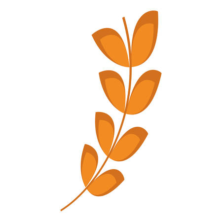 wheat ears icon over white background. colorful design. vector illustrationのイラスト素材