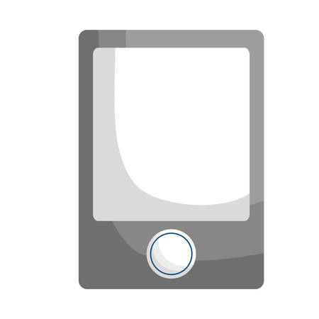 smartphone device icon over white background. vector illustrationのイラスト素材