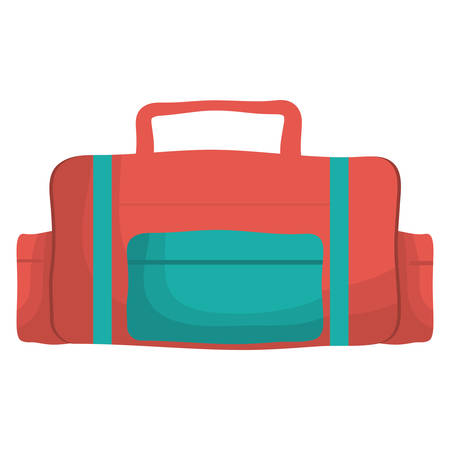 travel bag icon over white background. vector illustrationのイラスト素材