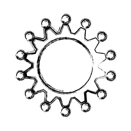 Teamwork abstract symbol icon vector illustration graphic designのイラスト素材