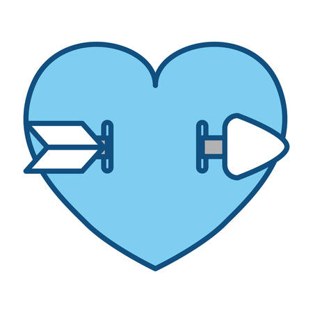 Heart and love icon vector illustration graphic designのイラスト素材