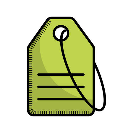 tag icon over white background. vector illustrationのイラスト素材