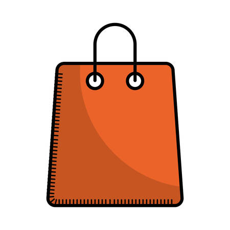 shopping bag icon over white background. vector illustrationのイラスト素材