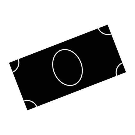 money bill icon over white background. vector illustrationのイラスト素材