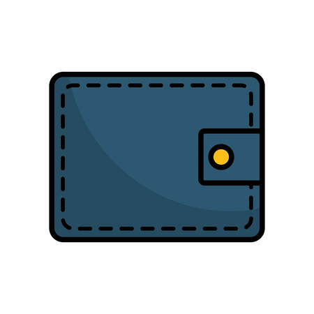 wallet icon over white background. vector illustrationのイラスト素材