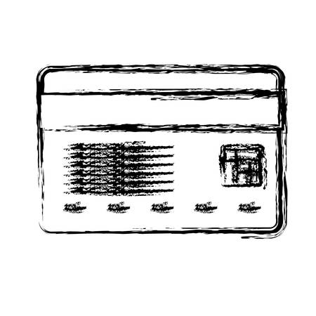 credit card icon over white  background. vector illustrationのイラスト素材