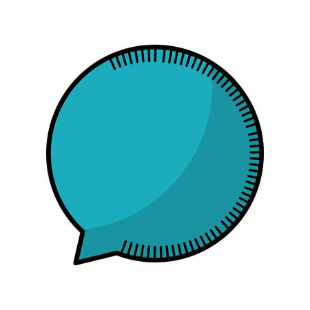 speech bubble icon over white background. vector illustrationのイラスト素材