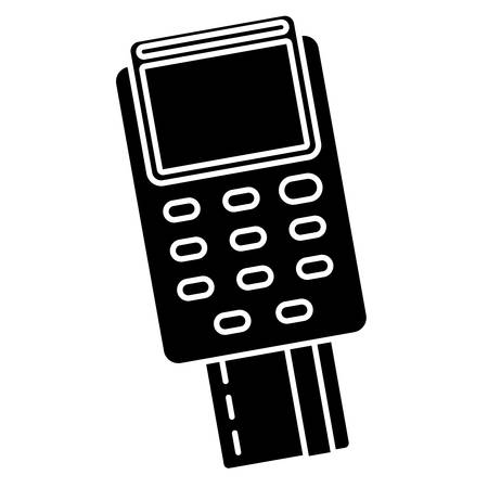 dataphone device icon over white background. vector illustrationのイラスト素材