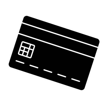 credit card icon over white  background. vector illustrationのイラスト素材